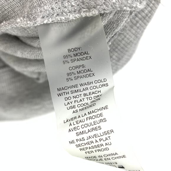 Studio By David Lerner Sweatshirt Tee Women's Sz Small Short Sleeve Heather Gray - Picture 6 of 6